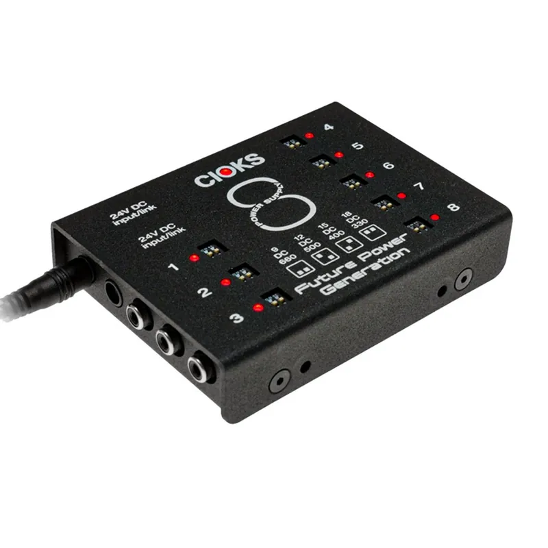 Cioks 8 Guitar Effects Pedalboard Power Supply w/ 8 Isolated 9v 660mA Outlets Seasonal Sale