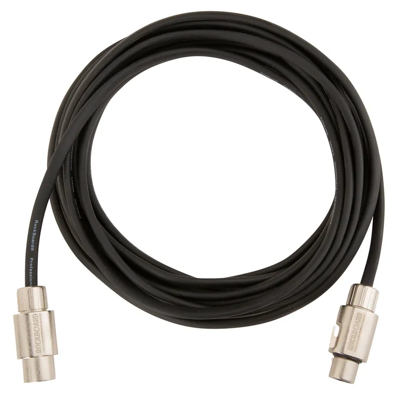 Rockboard RBO CAB F XLR 600 BK Flat XLR Cable, 600 cm / 20ft, Black Buy Direct