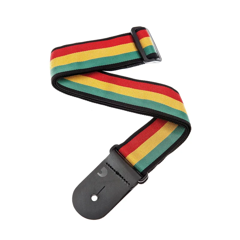 Limited Edition D'Addario Planet Waves 50A06 Nylon Woven Guitar Bass Strap, Jamaica