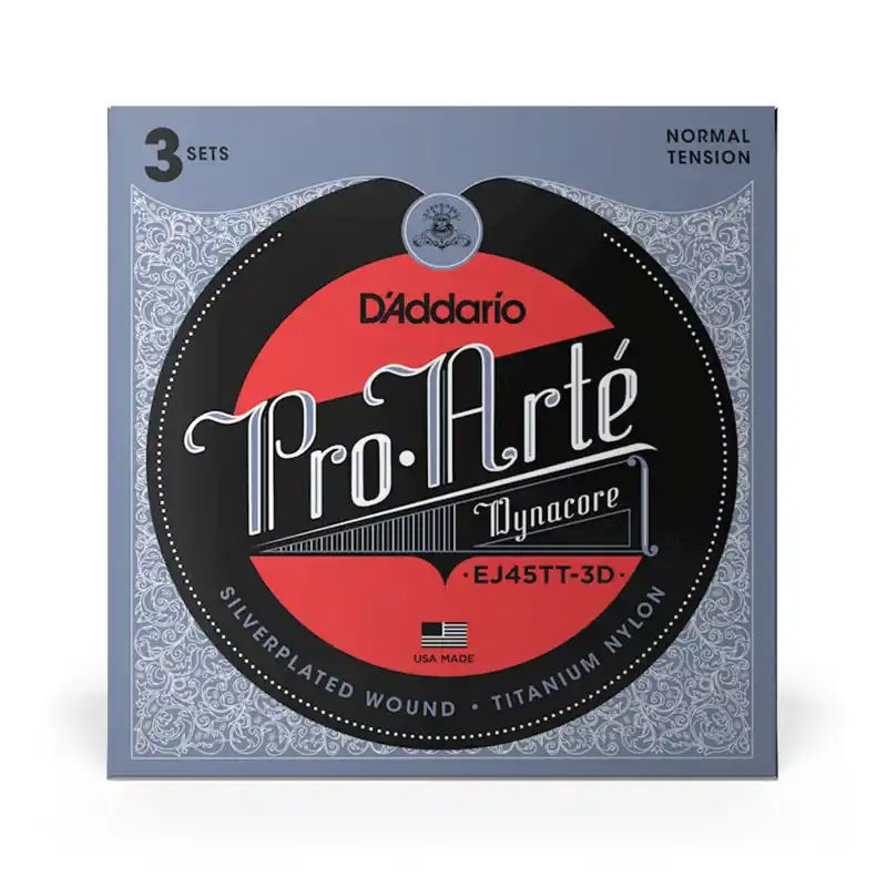 Special Offer D'Addario EJ45TT-3D EJ45TT 3-Pack Pro-Arté DynaCore Guitar Strings, Normal Tension