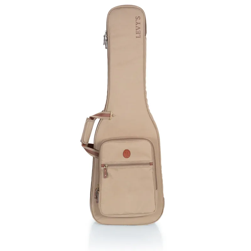 Levy’s Leathers LVYELECTRICGB200 Deluxe Gig Bag for Electric Guitars, Tan Super Sale