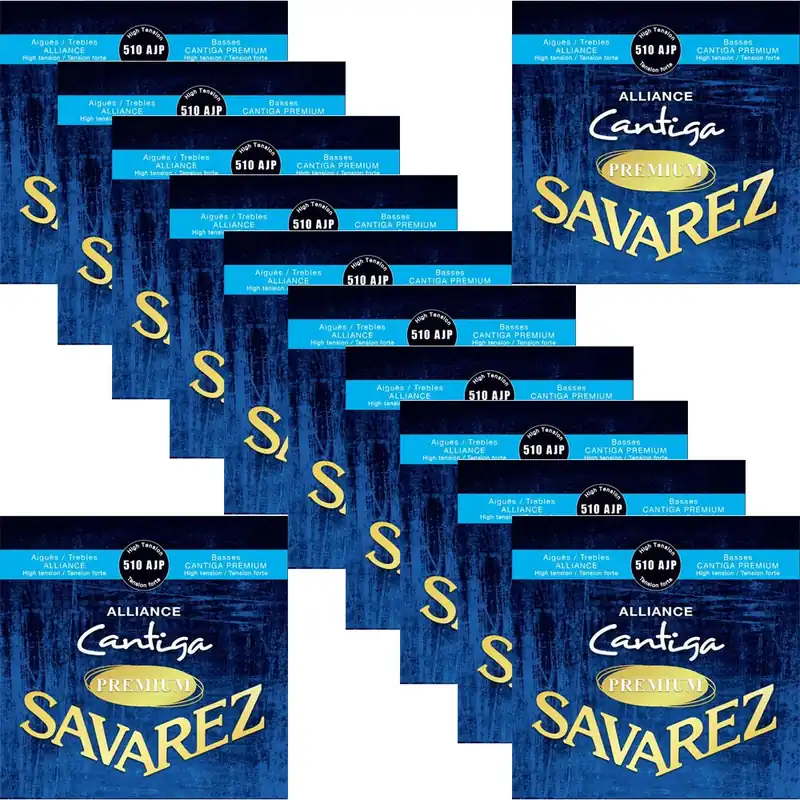 Budget 12-Pack Savarez 510AJP Alliance Cantiga Premium High Tension Classical Nylon Guitar Strings