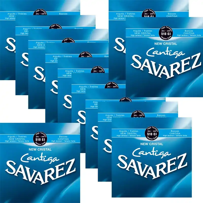 Place Order 12-Pack Savarez 510CJ New Cristal Cantiga High Tension Classical Guitar Strings