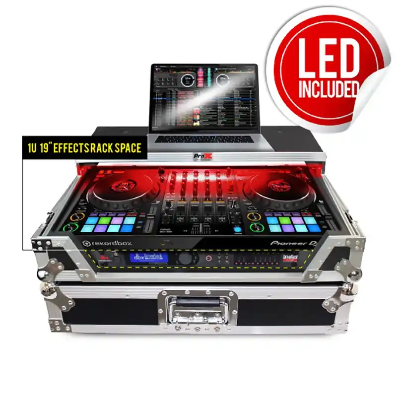No Minimum Order ProX XS-DDJ1000 WLT LED Flight Case For Pioneer DDJ-1000 and SRT Series