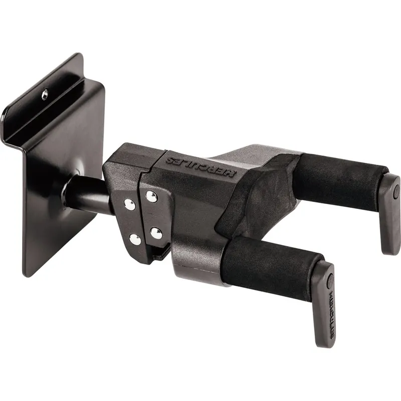 Place Order Hercules Stands GSP39SB Plus Auto Grip System Guitar Hanger, Slat Wall Mount