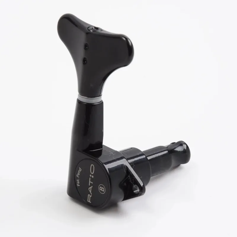 Buy Online Graph Tech PRB-4400-B0 4-In-Line Bass Ratio Tuning Machine, Y-Style Button, Black
