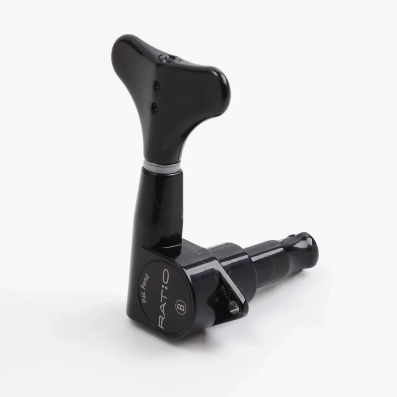 Graph Tech PRB-4220-B0 2+2 Bass Ratio Tuning Machine, Black Y-Style Button Flash Sale