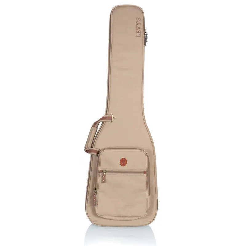 Levy’s Leathers LVYBASSGB200 Deluxe Gig Bag for Bass Guitars, Tan New Arrival