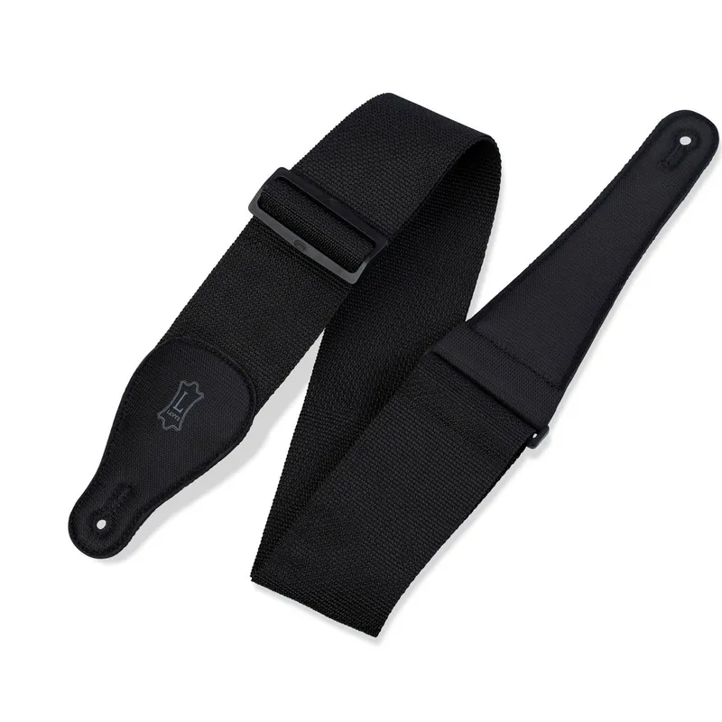 Last Chance Levy's Leathers Classics Series M8P3-BLK 3Wide Guitar Bass Strap, Black