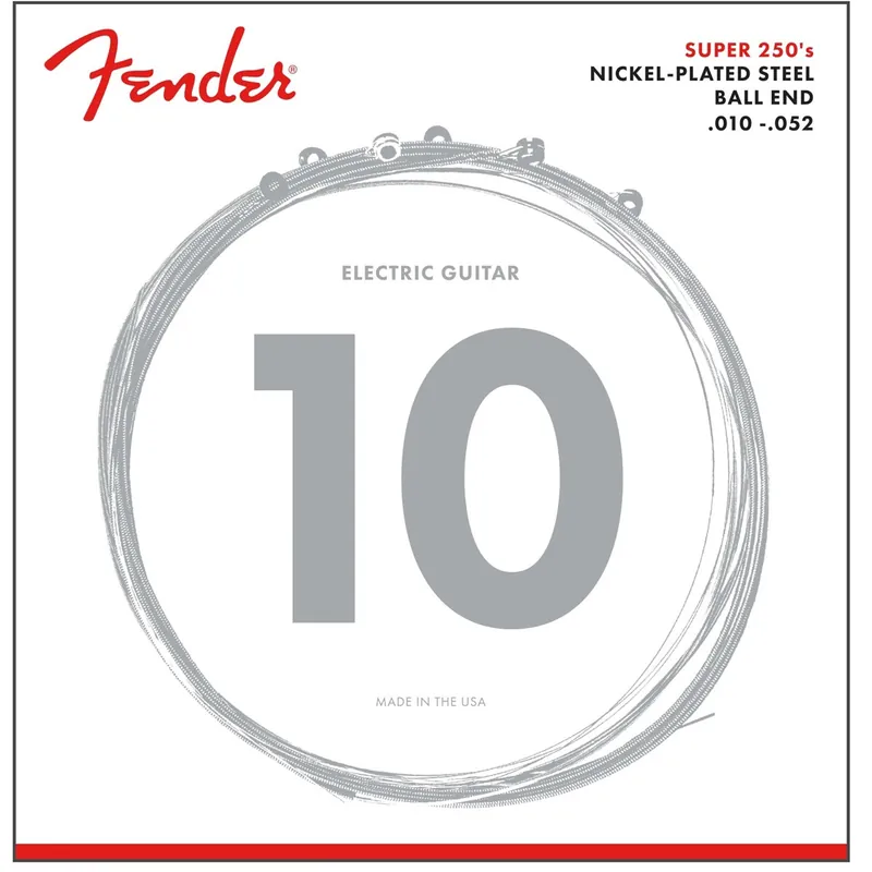 No Minimum Order Fender 250RH Super 250 Nickel-Plated Steel Electric Guitar Strings, 10-52