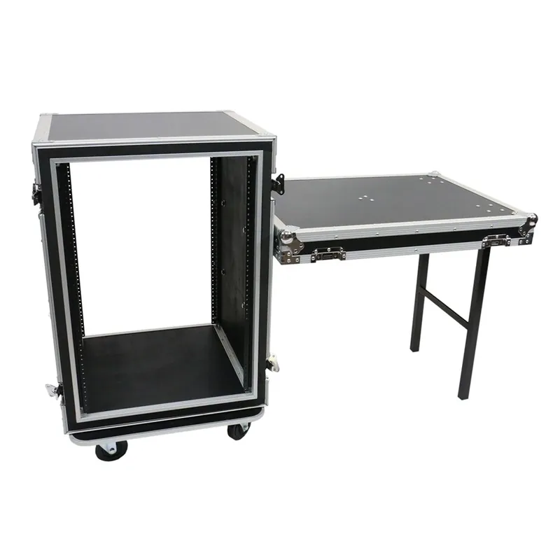 OSP SC16U-20SL 16 Space ATA Road Case Amp Rack w/Casters & Standing Lid Markdown