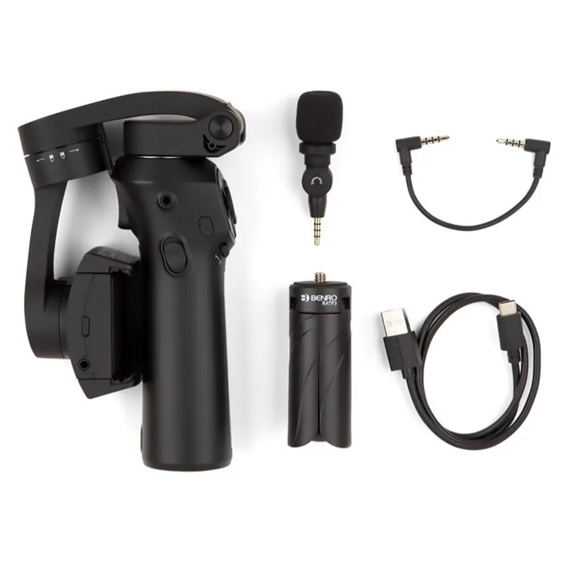 Benro 3XS Lite + Mic Kit Collapsible Smartphone Gimbal Arm w/ Saramonic SmartMic Brand New