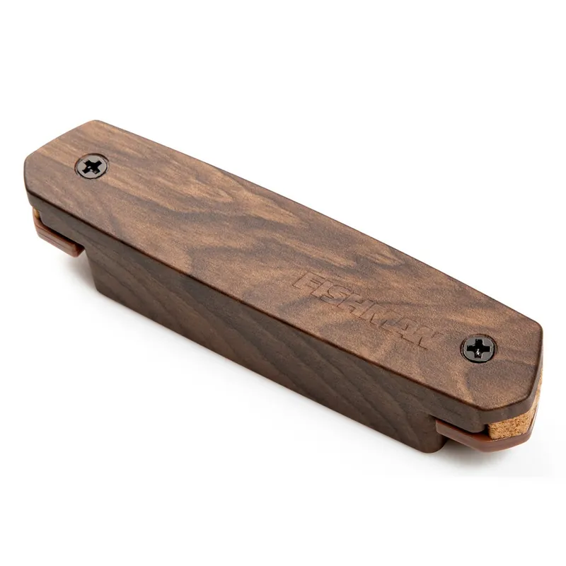 Top Pick Fishman PRO-NEO-D04 Single Coil Neodymium Acoustic Guitar Soundhole Pickup, Woodgrain