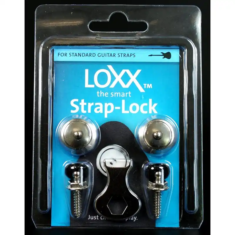 Buy Direct Loxx Box Standard Guitar Strap Lock System, Nickel, 45136.05000