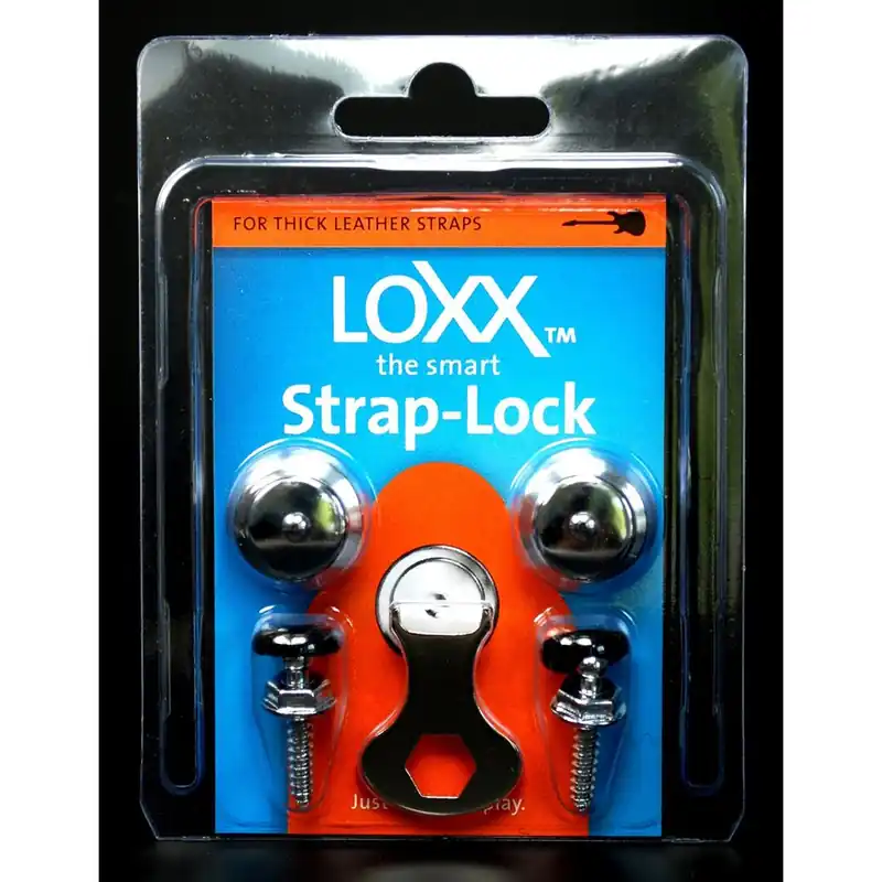 Loxx Box XL Guitar Strap Lock System, Chrome, 45161.11000 Top Pick