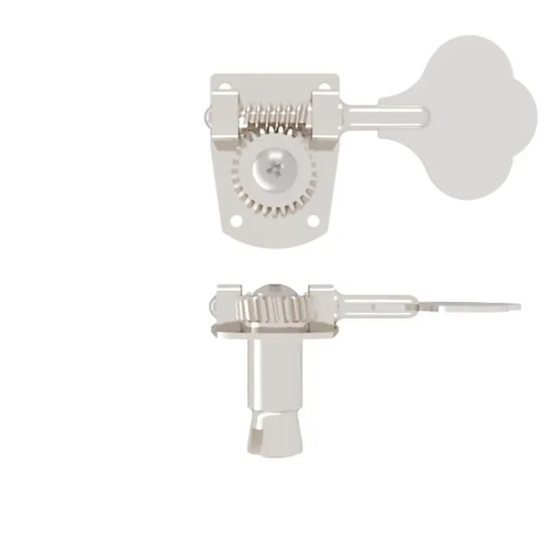 Genuine Hipshot 20710N HB7 Bass Guitar Tuning Machine, Bass Side, Clover Key, Nickel