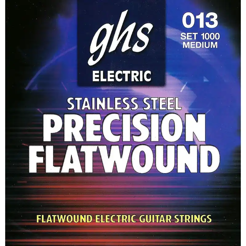 GHS 1000 Precision Flats Flatwound Electric Guitar Strings, Medium, 13-54 Seasonal Sale