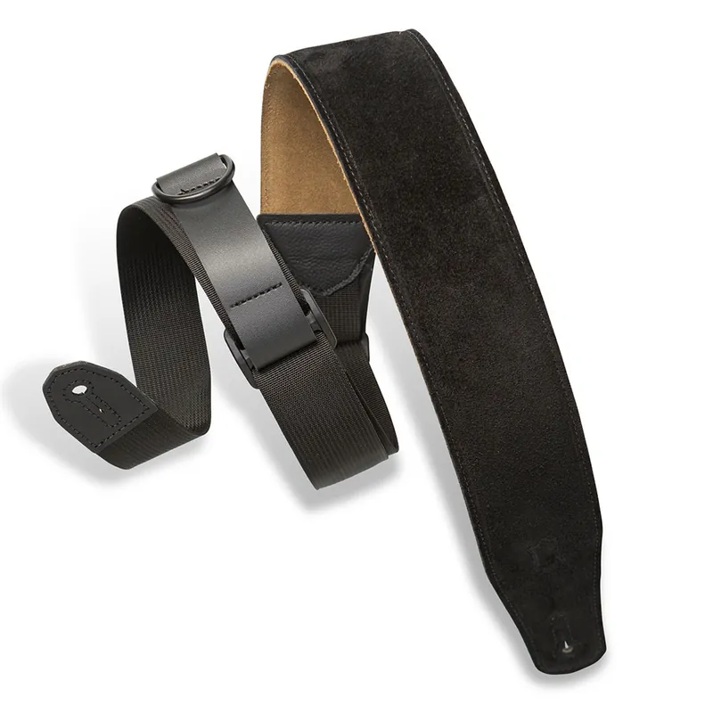 Mega Sale Levy's Specialty MRHSP-BLK Right Height Suede Padded Guitar Strap, Black