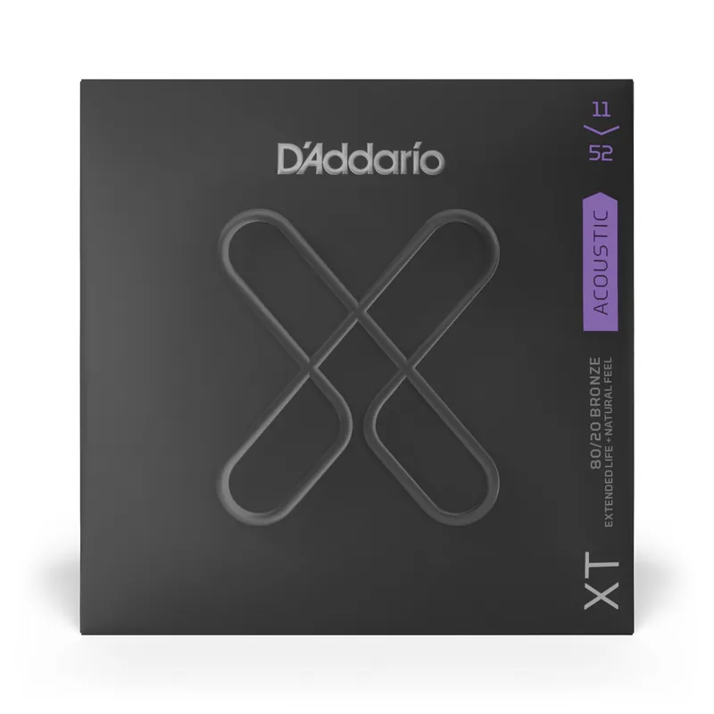 Super Sale D'Addario XTABR1152 XT Series Acoustic Guitar Strings, 80/20 Bronze, 11-52