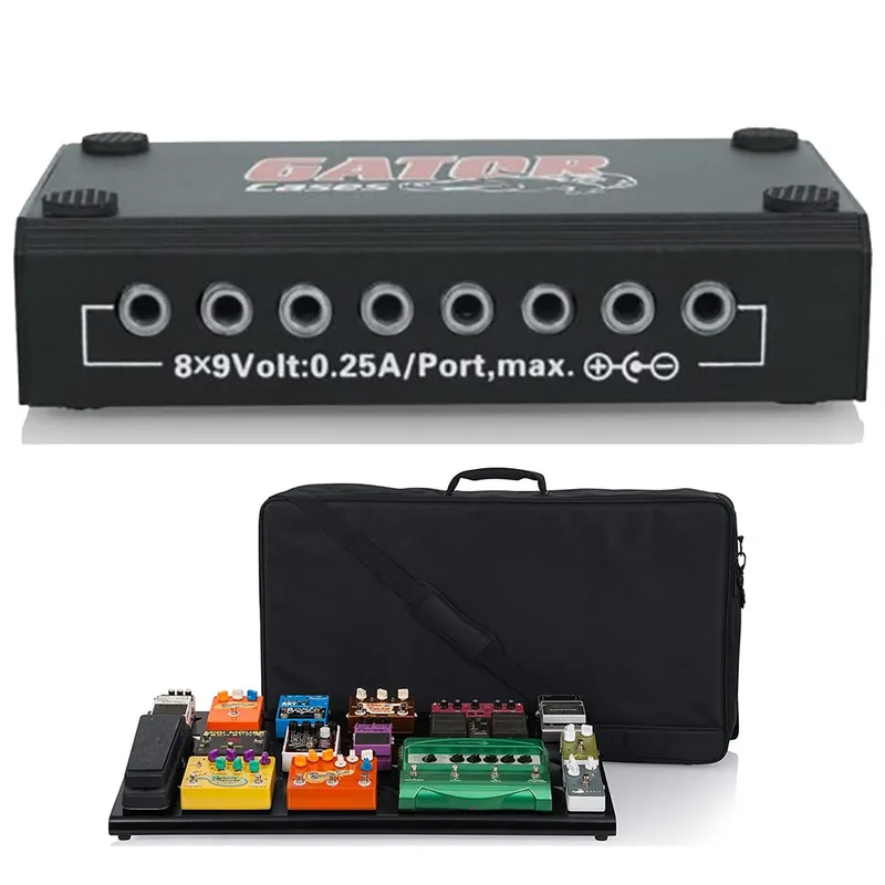 Gator Cases GPB-XBAK-1 Extra Large Pedal Board w/ Carry Bag & Power Supply, Black Latest