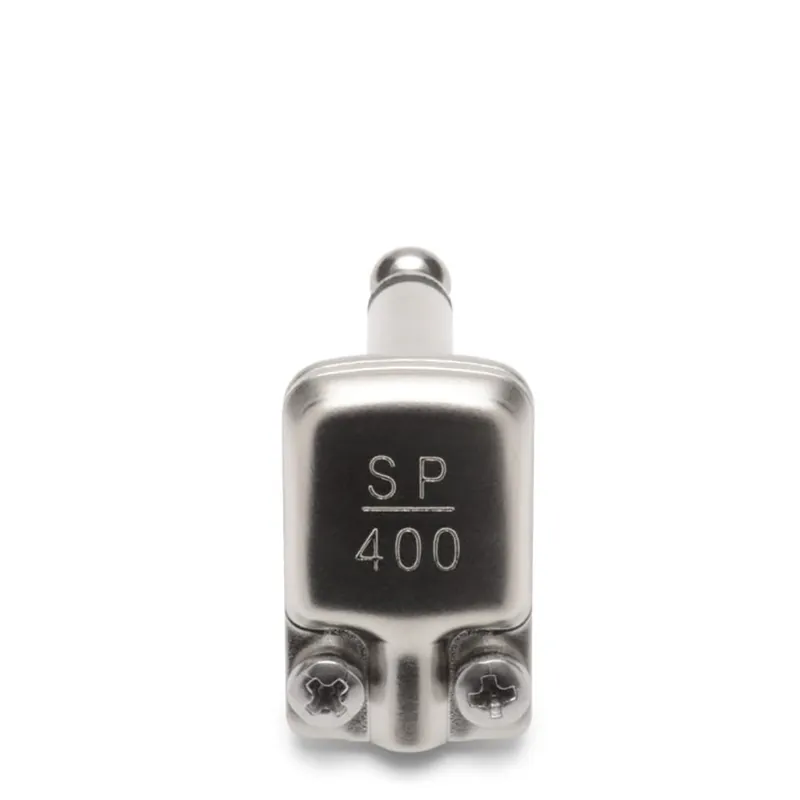 10-Pack SquarePlug SP400 Compact Soldered Right Angle 1/4'' Plug, Matte Nickel Latest
