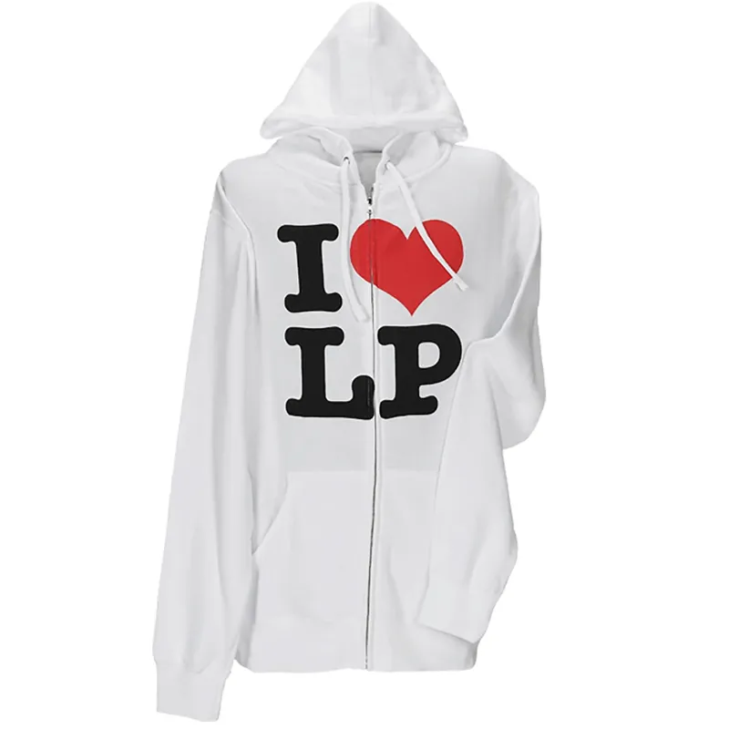 Limited Offer LP Latin Percussion I Heart LP Hoodie, L, Large, White
