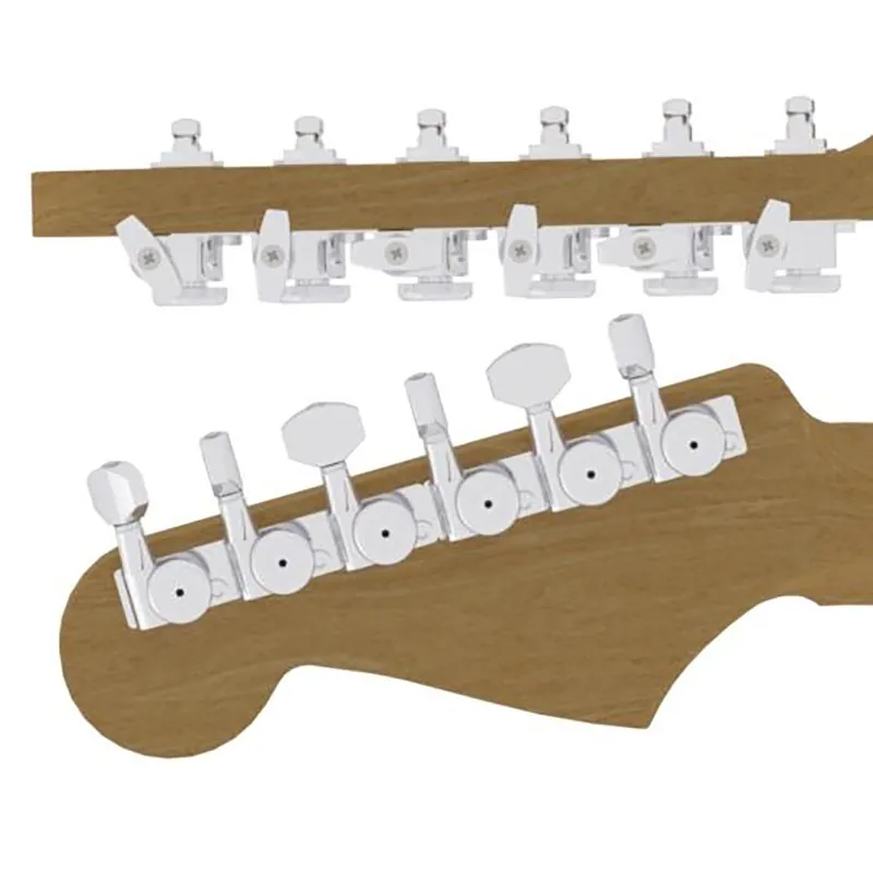 Deal Hipshot 6K1EL0C-STAG Guitar Tuner Upgrade Kit (6 Inline Headstocks,) Chrome