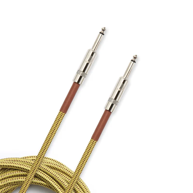 Don’t Miss Out Planet Waves PW-BG-15TW Custom Series Braided Instrument Cable, Tweed, 15'