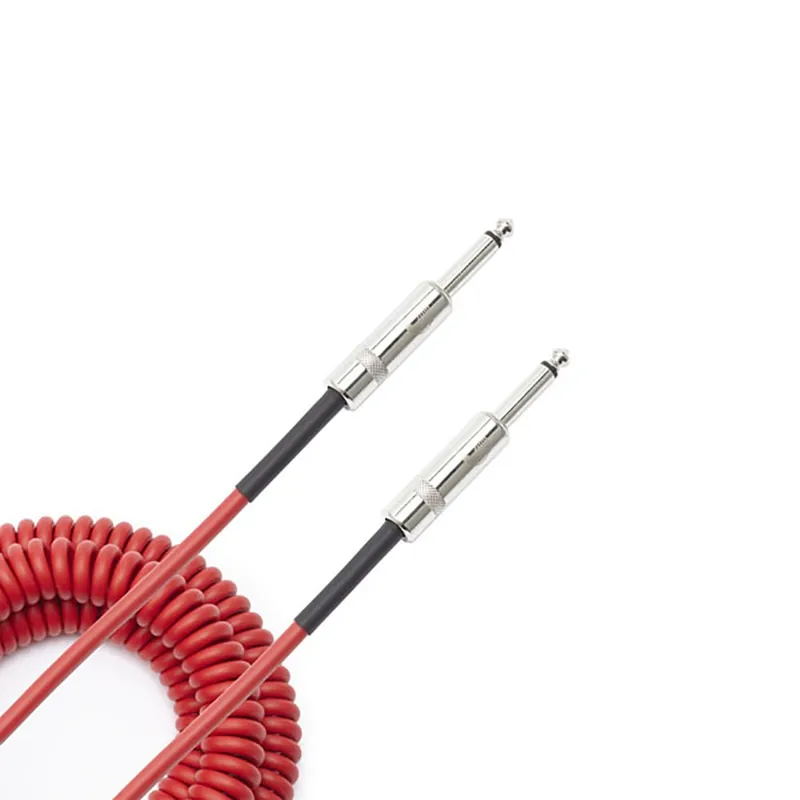 Planet Waves PW-CDG-30RD Coiled Instrument Cable, 30' - Red Clearance