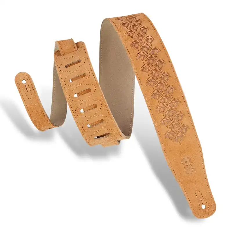 Levy's Leathers MS26DE-HNY Textures Series Dandelion Emboss Guitar Strap Limited Time
