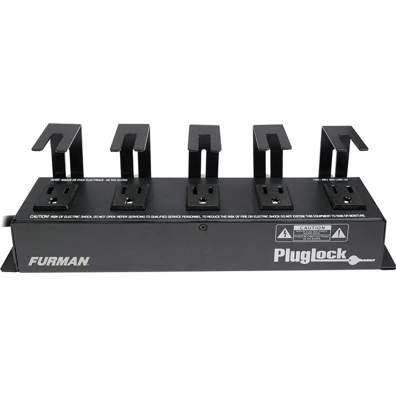 Furman Power Pluglock 15A Power Distribution Strip, 5 Spaced Outlets W/Brackets, 5Ft Cord Buy Today