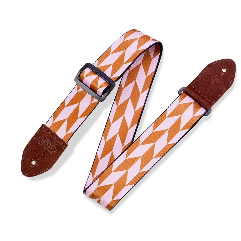 Free Delivery Levy's Leathers MPF2-003 Print Series Offset Arrow Guitar Strap