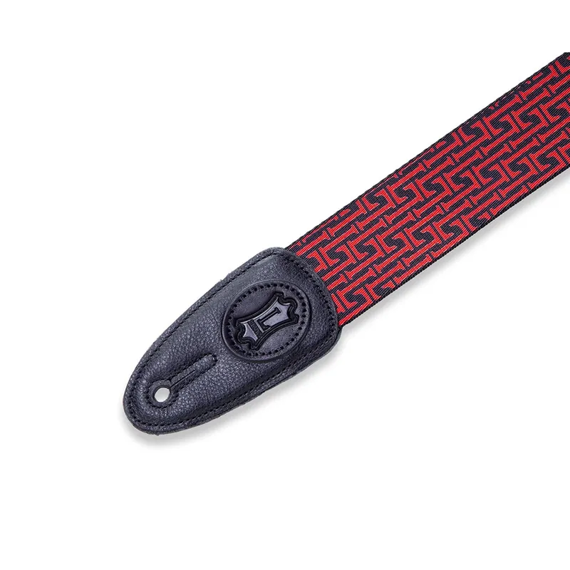 Buy Today Levy's Leathers MPLL-006 Signature Series Levy’s Signature L Guitar Strap, Black & Red