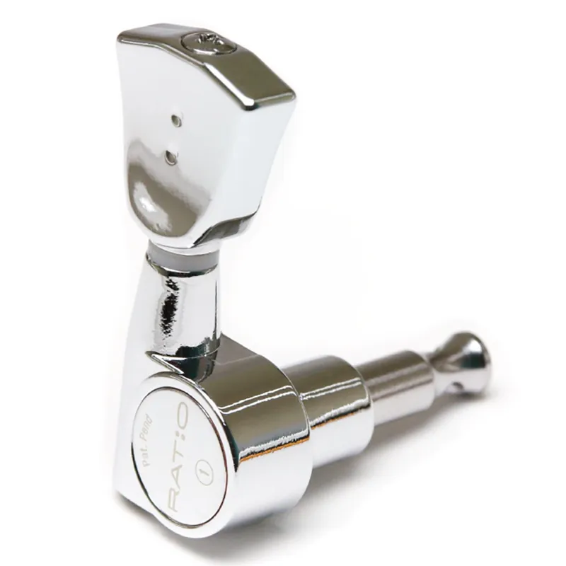 Authentic Graph Tech PRN-2341-C0 Ratio Tuned Machine Heads - Electric 3+3 Vintage Chrome 2 Pin