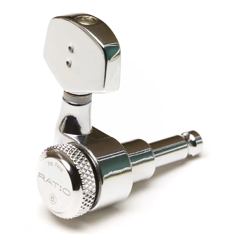 Top Pick Graph Tech PRL-8311-C0 Ratio Locking Tuned Machine Heads - Electric 3+3 Contemporary Chrome 2 Pin