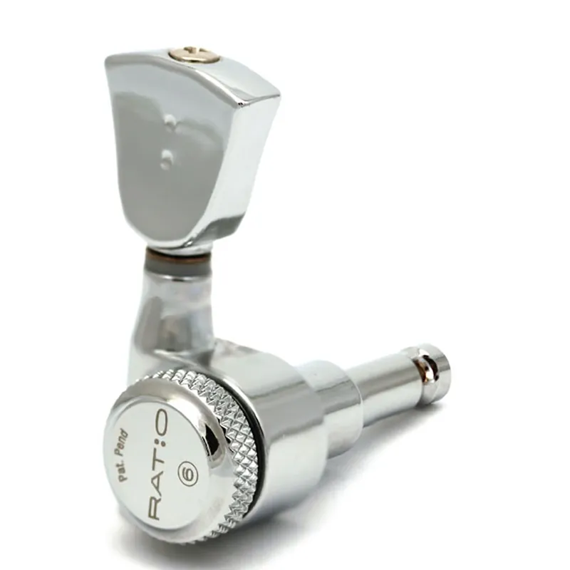 Reduced Price Graph Tech PRL-8341-C0 Ratio Locking Tuned Machine Heads - Electric 3+3 Vintage Chrome 2 Pin