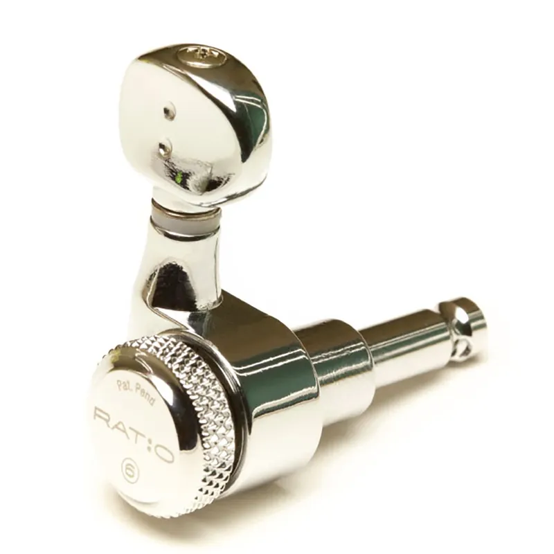 Special Offer Graph Tech PRL-8731-C0 Ratio Locking Tuned Machine Heads - Electric 6 In Line Classic Chrome 2 Pin
