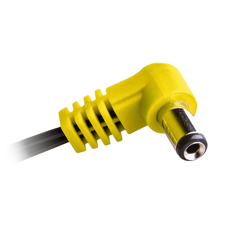 Sale Cioks 3050 Type 3 Center Negative 5.5/2.5mm Plug, 20 Inches, Angled Yellow Plug