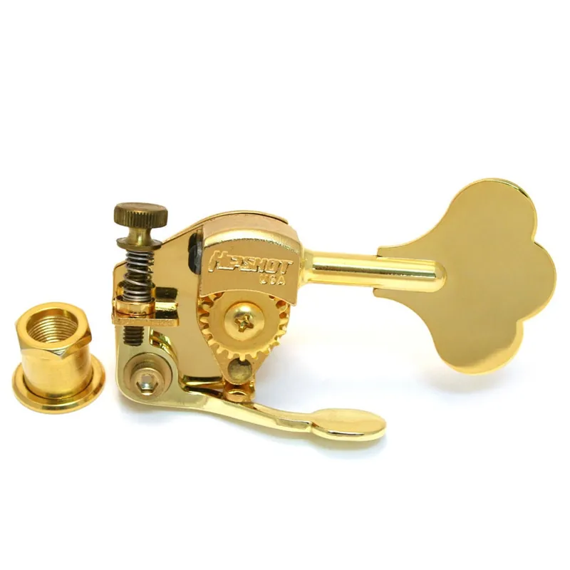 Hipshot 20680G HE6 3/8'' Ultralite Bass Xtender Tuning Machine, Gold Modern