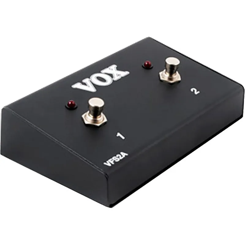 Hassle-Free Returns Vox Amps VFS-2A Dual Footswitch with LED for Valve Reactor Series AC Custom Series