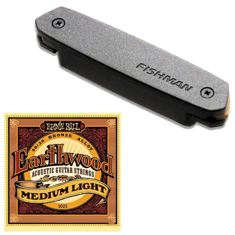 Fishman Neo-D Humbucker PRO-NEO-D02 Magnetic Soundhole Pickup with EB-2003 Mediu Instant Buy