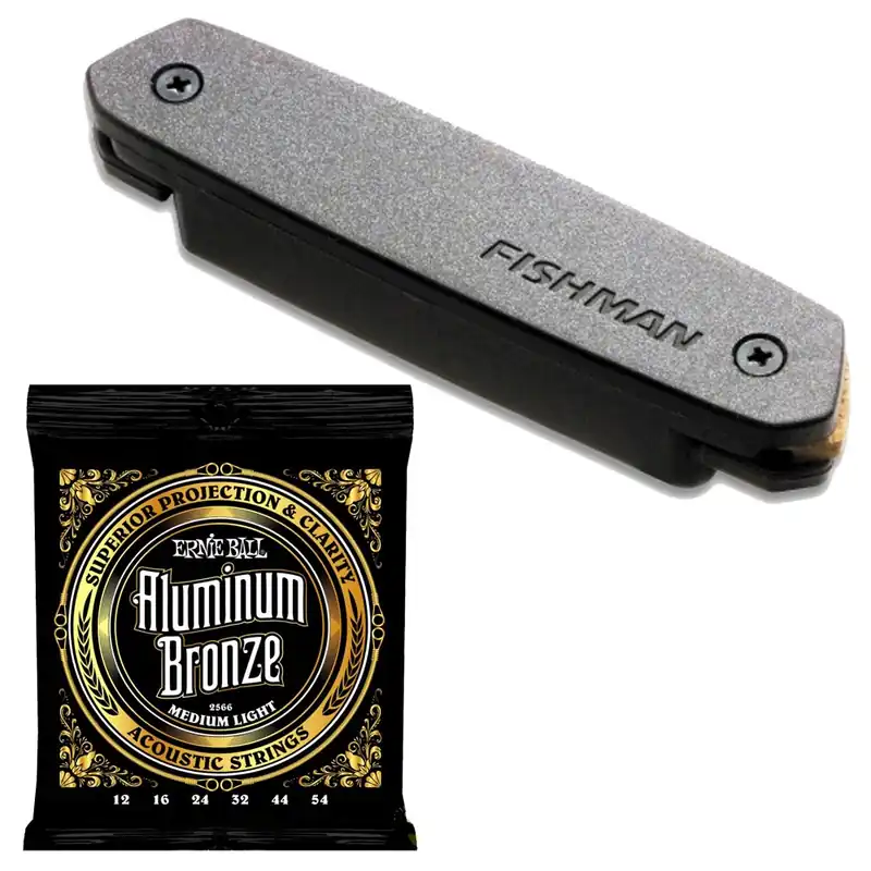 While Supplies Last Fishman Neo-D Humbucker PRO-NEO-D02 Magnetic Soundhole Pickup with EB 2566 Mediu
