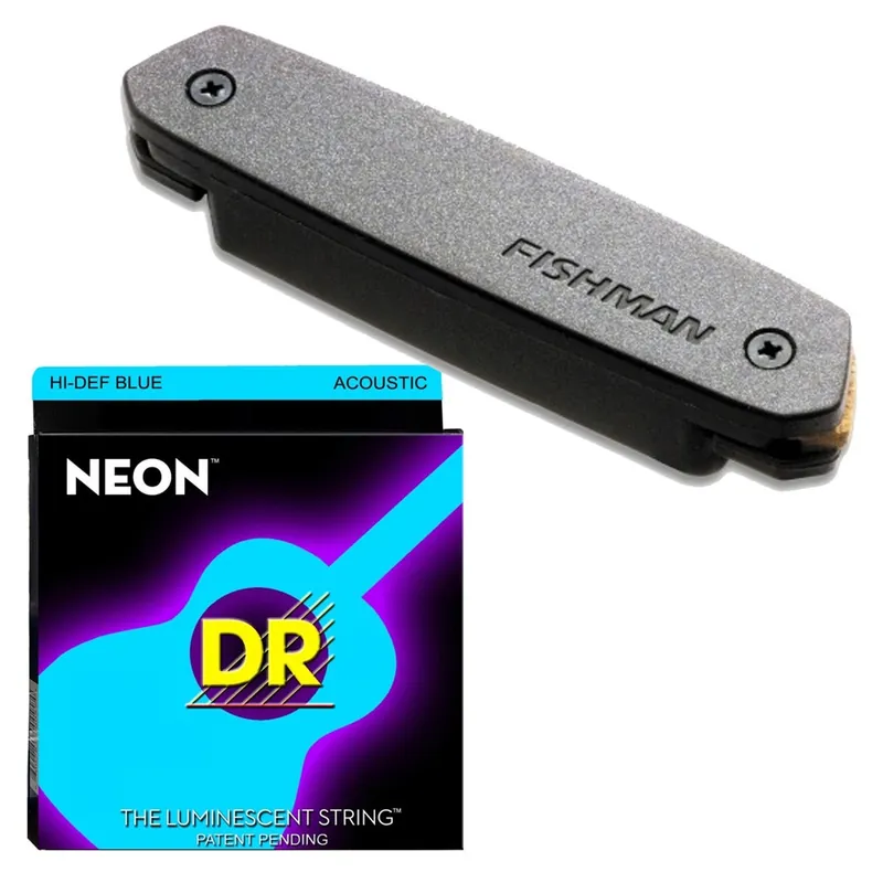 Place Order Fishman Neo-D Humbucker PRO-NEO-D02 Magnetic Soundhole Pickup with DRS NBA-10 K3