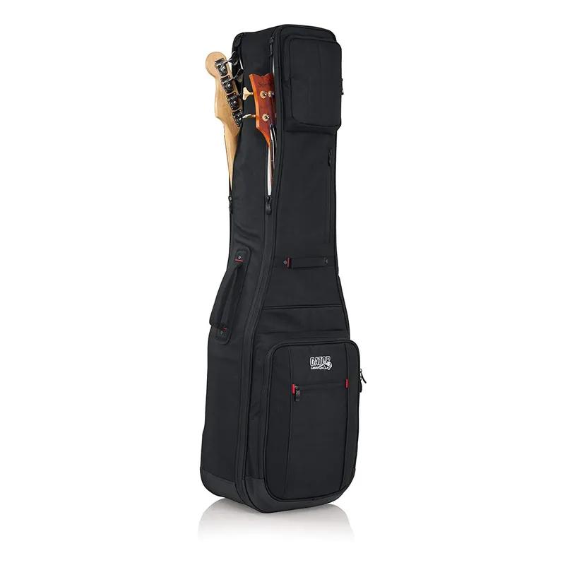 Free Returns Gator Pro Series Dual Bass Guitar Gig Bag, Carries 2 Basses, Heavy Duty Protection, G-PG Bass 2X
