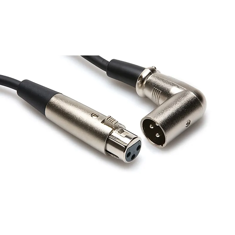Sale Hosa XRR-103 Balanced Interconnect Cable, XLR3F to Right-Angle XLR3M - 3 ft