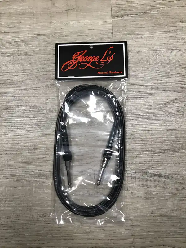 Big Sale George L's 155 Instrument Cable, TS 1/4Straight to Same, Black - 15ft