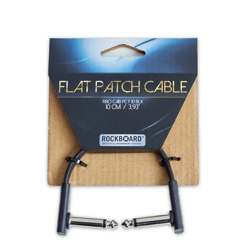 Bargain RockBoard by Warwick CAB-PC-F-10-BLK Flat Patch Cable, 10 cm / 3.93 in