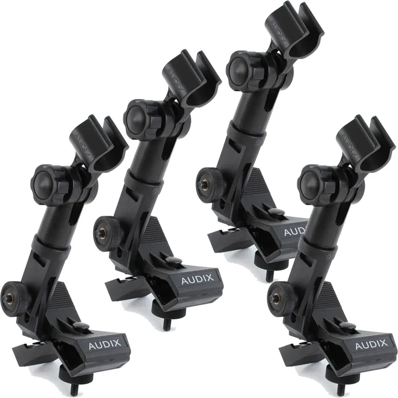 (4-Pack) Audix D-FLEX Dual Pivot Drum Rim Mounted Clips Direct From Factory