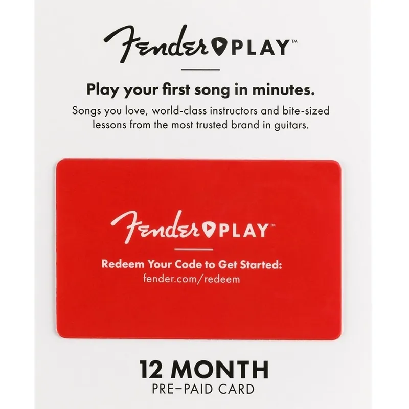 12 Months, Fender Play Subscription Latest