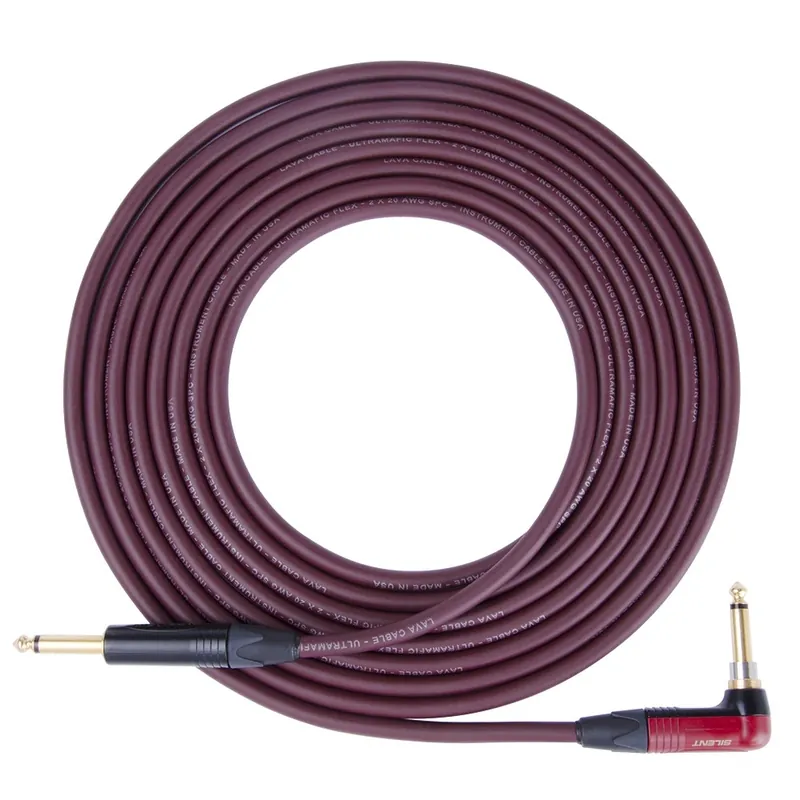 Exclusive Offer Lava Cable Ultramafic Flex Instrument Cable, Right-Angle to Straight, 10 ft